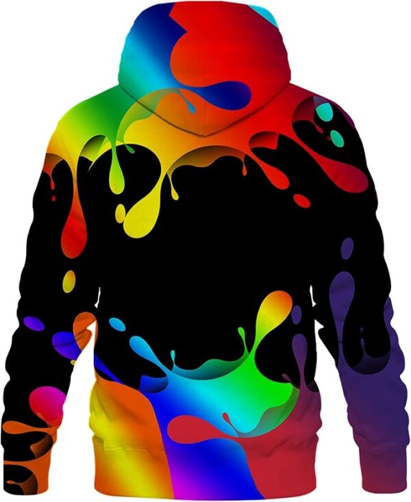 Unisex Realistic 3D Print Galaxy Pullover Hooded Sweatshirt Hoodies - Image 3