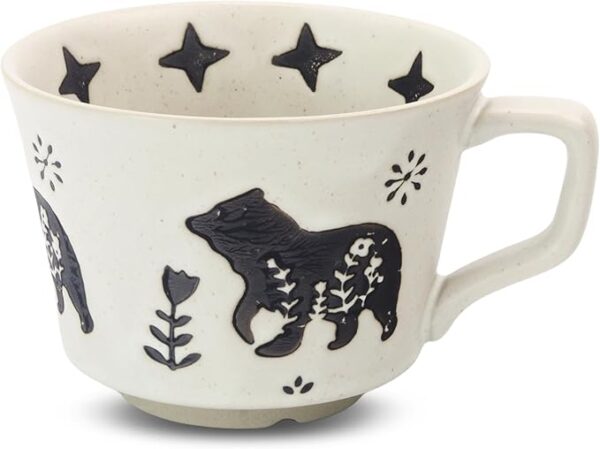 Ceramic Coffee Mug, 12 oz Novelty Unique Teacup with Large Handle - Image 2