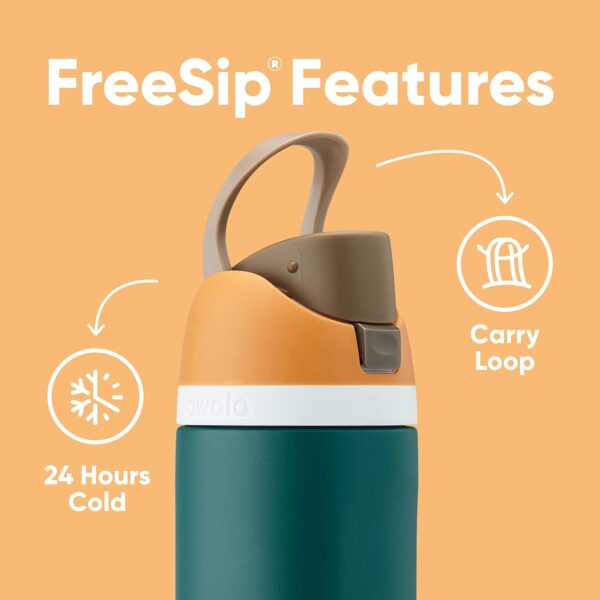 Owala FreeSip Insulated Stainless Steel Water Bottle with Straw for Sports, - Image 4