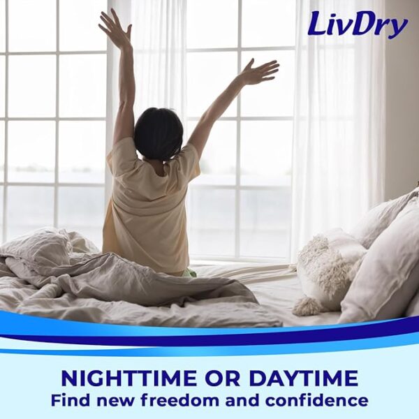 LivDry Adult M Incontinence Underwear, Overnight Comfort Absorbency, - Image 2