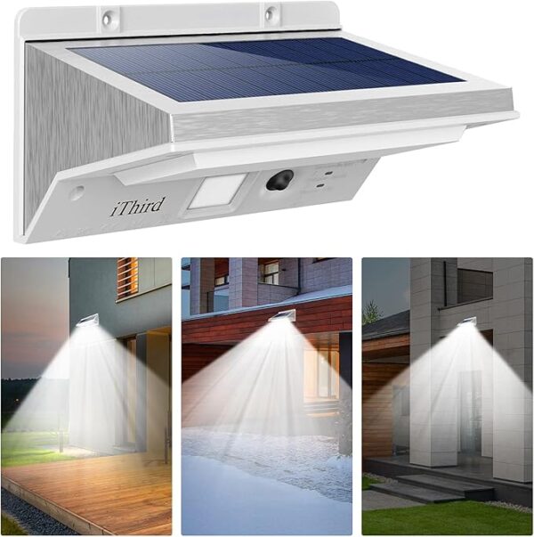 iThird Solar Lights Outdoor Motion Sensor