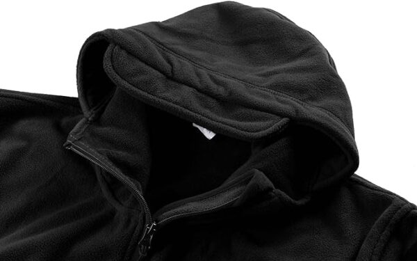 CRYSULLY Men's Military Tactical Sport Warm Fleece Hooded Outdoo jacket - Image 2