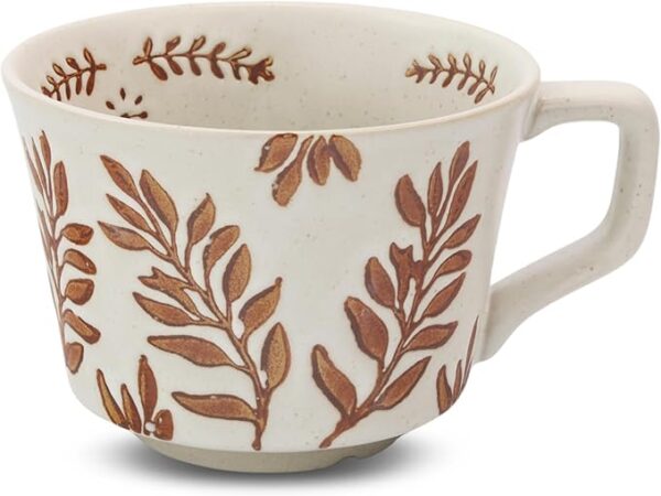 Ceramic Coffee Mug, 12 oz Novelty Unique Teacup with Large Handle