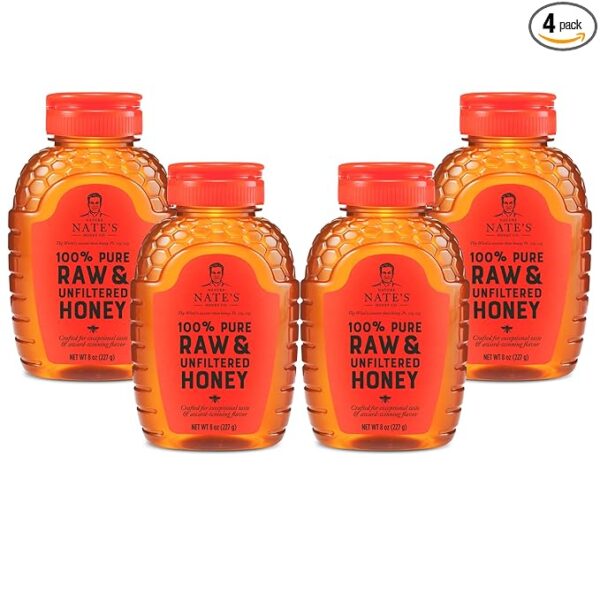 Nate's 100% Pure, Raw & Unfiltered Honey,