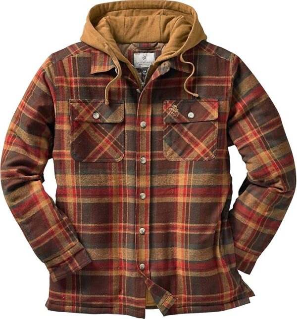 Legendary Whitetails Men's Maplewood Hooded Shirt Jacket - Image 3